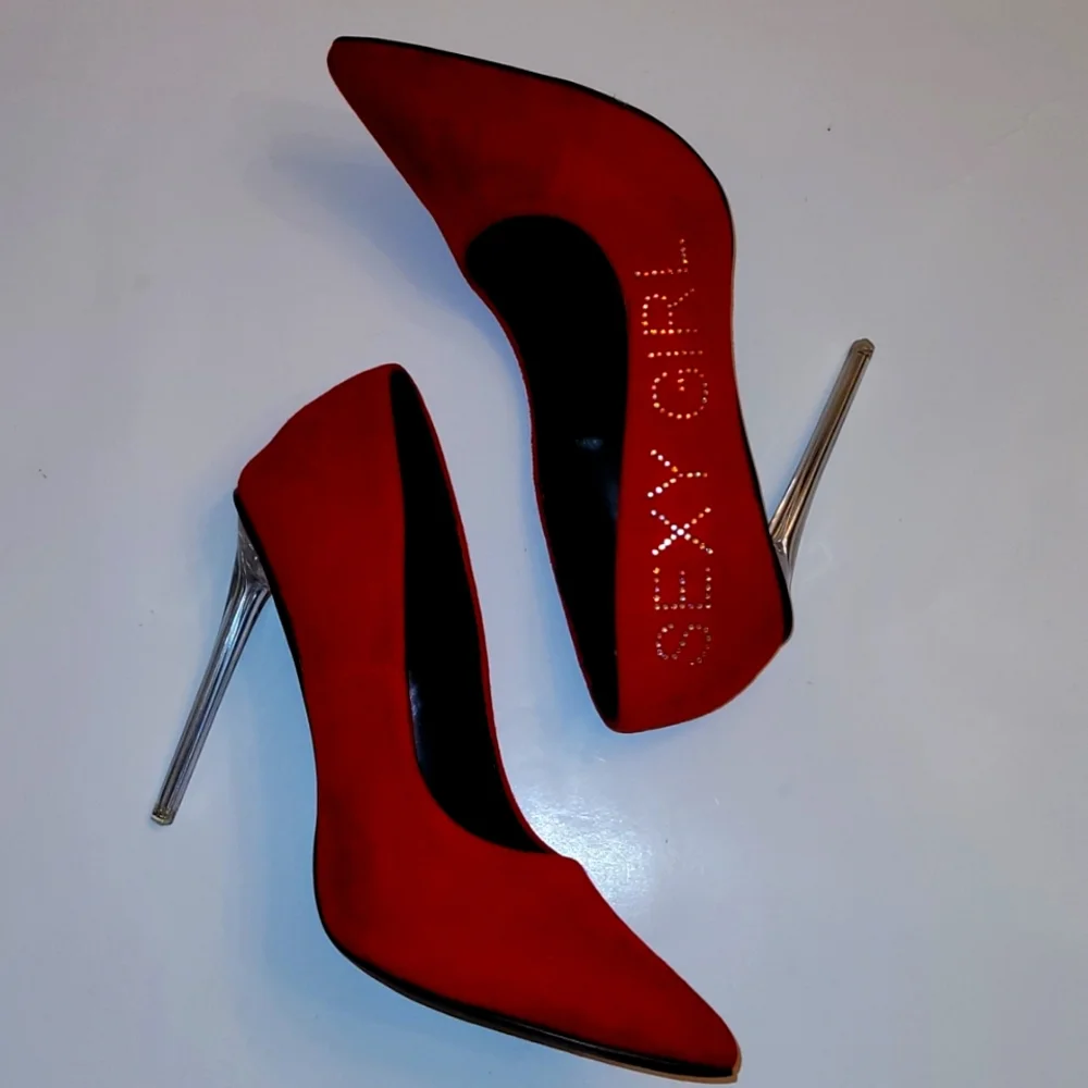 Red Crystal "Sexy Girl" High Heels ๐ - Picture 11 of 16